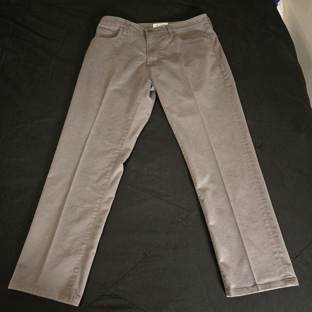 AG Jeans Mens 34x30(Actual 28")Gray Tellis Slim Tapered Denim Stretch‎ Casual